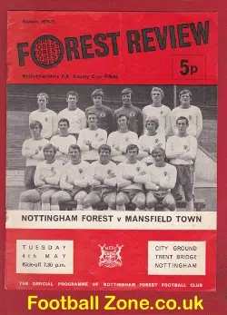 Nottingham Forest v Mansfield Town 1971 – FA County Cup Final