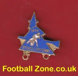 Ipswich Witches Speedway Badge 1974