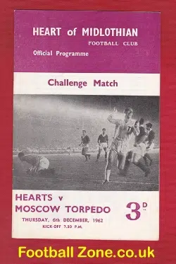 Heart Of Midlothian v Torpedo Moscow 1962 - Challenge Match