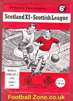 Scotland X1 v Scottish League 1962 - at Hampden Park