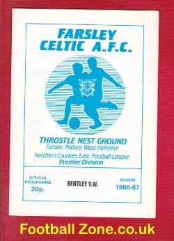 Farsley Celtic v Bentley Victoria Welfare 1986