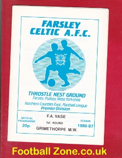 Farsley Celtic v Grimthorpe Miners Welfare 1986