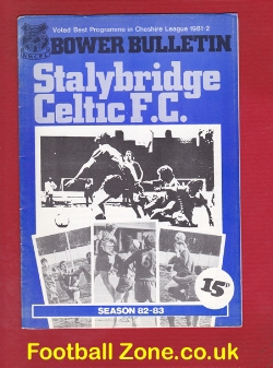 Stalybridge Celtic v Winsford United 1982