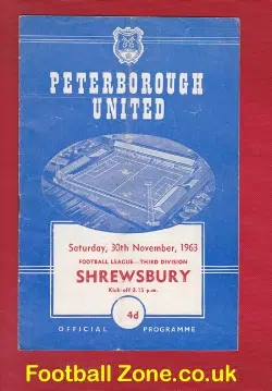 Peterborough United v Shrewsbury Town 1963