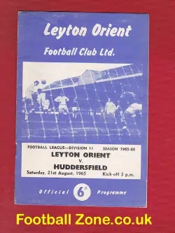Leyton Orient v Huddersfield Town 1965