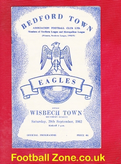 Bedford Town v Wisbech Town 1962