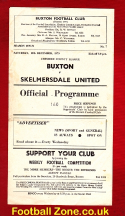 Buxton v Skelmersdale United 1970 – Cheshire League