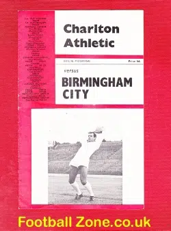 Charlton Athletic v Birmingham City 1966
