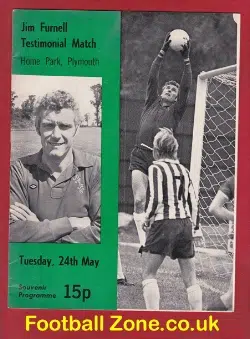 Jim Furnell Testimonial Benefit Plymouth Argyle 1970s - Inc Pele