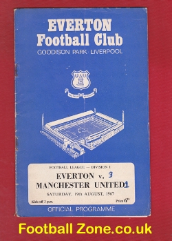 Everton v Manchester United 1967 – Brian Kidd Debut