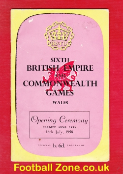 British Commonwealth Game Opening Ceremony Cardiff 1958
