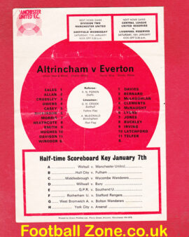 Altrincham v Everton 1975 – FA Cup Replay at Old Trafford