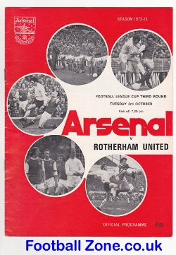 Arsenal v Rotherham United 1972