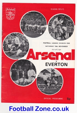 Arsenal v Everton 1972