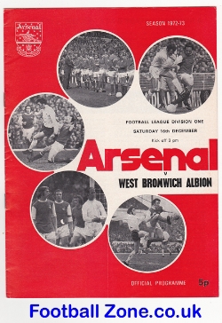 Arsenal v WBA 1972