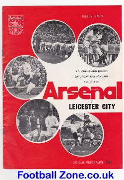 Arsenal v Leicester City 1973