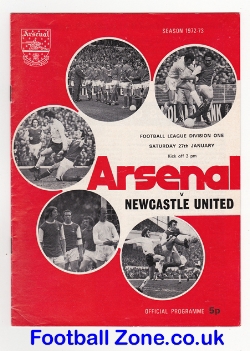 Arsenal v Newcastle United 1973