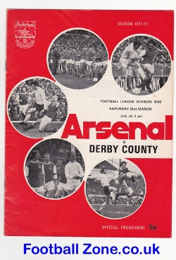 Arsenal v Derby County 1973