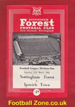 Nottingham Forest v Ipswich Town 1962 – Champions