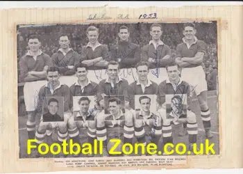 Chelsea Football Team Multi Autographed Picture 1953