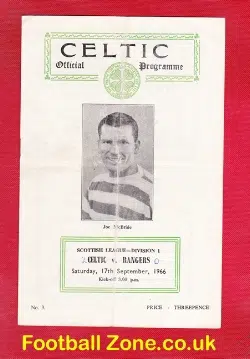 Glasgow Celtic v Glasgow Rangers 1966 - Lisbon Glory Season