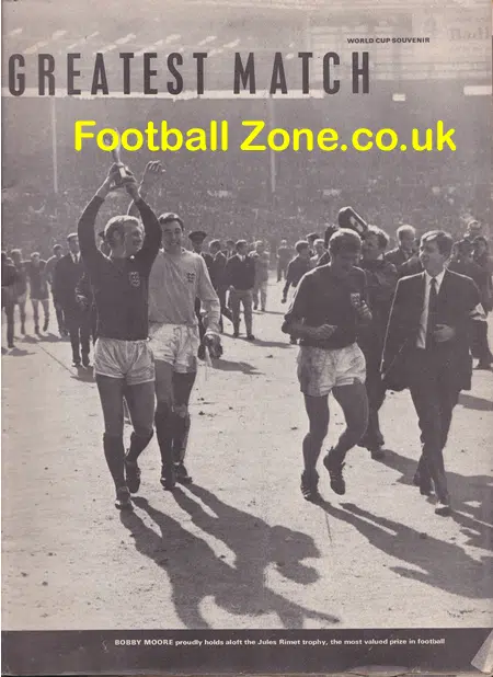 World Cup Souvenir Brochure 1970
