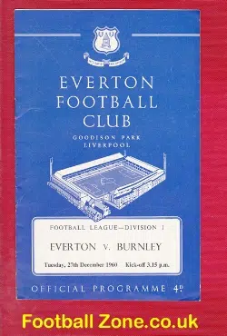 Everton v Burnley 1960