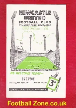 Newcastle United v Everton 1961