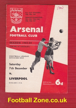 Arsenal v Liverpool 1963