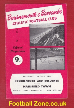 Bournemouth v Mansfield Town 1968