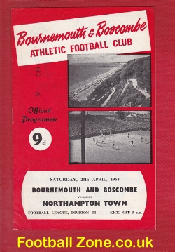 Bournemouth v Northampton Town 1968