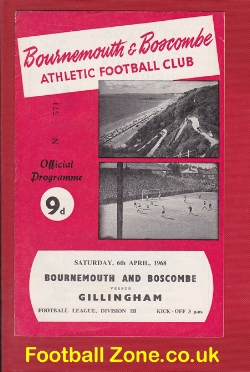 Bournemouth v Gillingham 1968