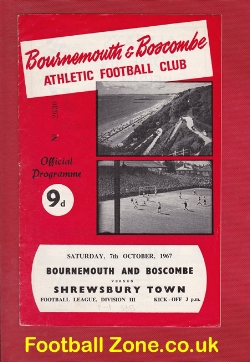 Bournemouth v Shrewsbury Town 1967