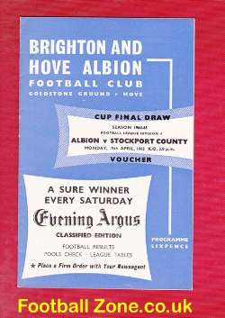 Brighton Hove Albion v Stockport County 1965