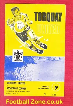 Torquay United v Stockport County 1968