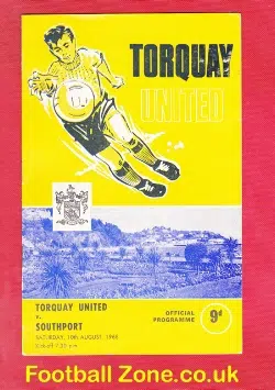 Torquay United v Southport 1968