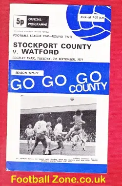 Stockport County v Watford 1971