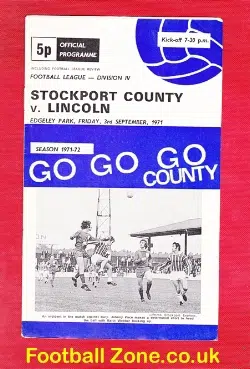 Stockport County v Lincoln City 1971