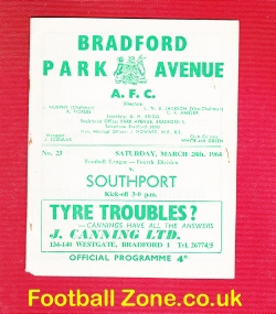 Bradford Park Avenue v Southport 1964