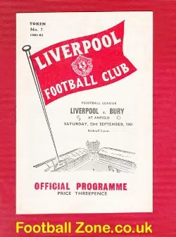Liverpool v Bury 1961