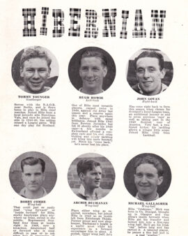 Arsenal v Hibernian Hibs 1952 – Friendly Charity Match
