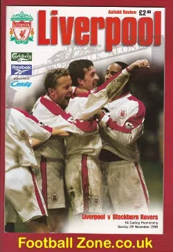 Liverpool v Blackburn Rovers 1998 Debut Steven Gerrard 1st Match