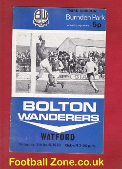 Bolton Wanderers v Watford 1973