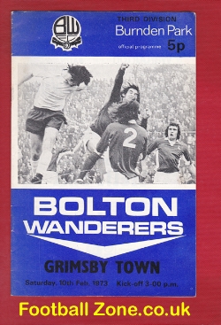 Bolton Wanderers v Grimsby Town 1973