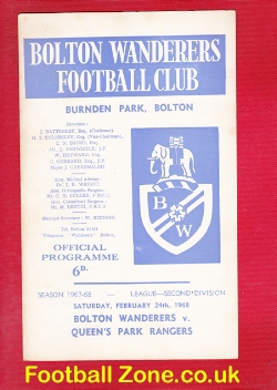 Bolton Wanderers v QPR 1968