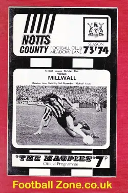 Notts County v Millwall 1973