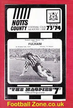 Notts County v Fulham 1973