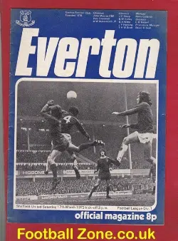 Everton v Sheffield United 1973