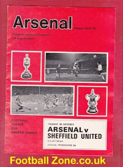 Arsenal v Sheffield United 1971