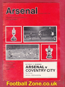 Arsenal v Coventry City 1971